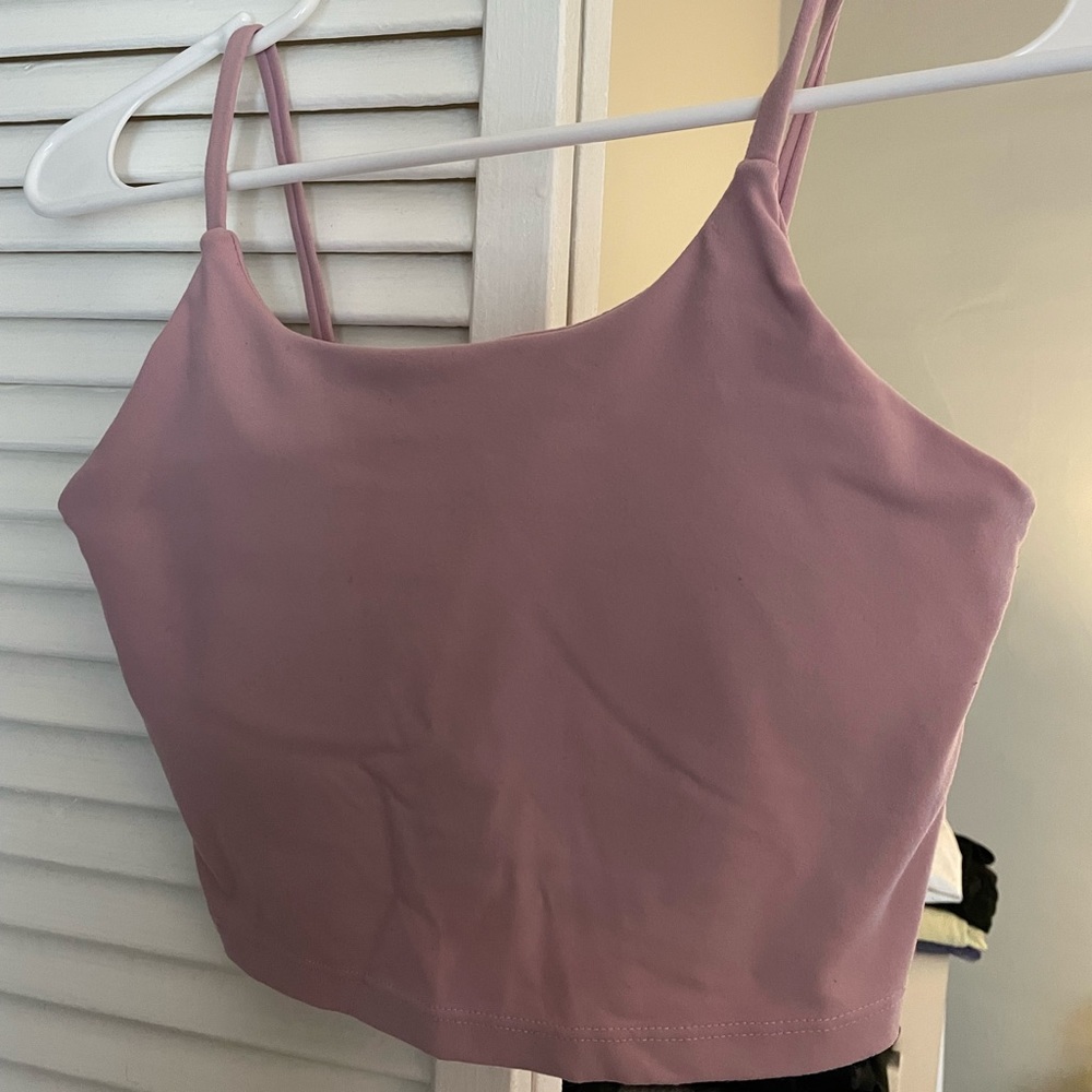 Workout tank top light pink